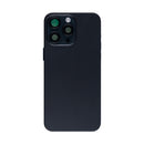 For iPhone 15 Pro Max Complete Housing Incl. All Small Parts Without Battery And Back Camera Black Titanium