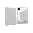 For iPad Pro 11" (2024) PU Leather Protective Case Grey