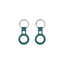 For Apple AirTag Leather Key Ring Cyprus Green (Compatible)