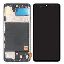 Samsung Galaxy A51 A515F Display And Digitizer With Frame Black SOFT-OLED