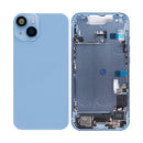 For iPhone 14 Complete Housing Incl. All Small Parts Without Battery And Back Camera Blue