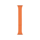 For Apple Watch 42mm, 44mm, 45mm, 49mm Magnetic Silicone Band Double Color Orange/Black Retail Box