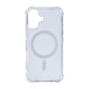 Rixus For iPhone 16 Anti-Burst Case With MagSafe Transparent