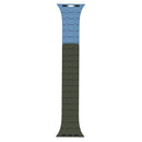 Rixus For Apple Watch 42mm, 44mm, 45mm, 49mm Silicone Band With Magnetic Dark Green + Deep Blue