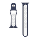 For Apple Watch 42mm, 44mm, 45mm, 49mm Silicone Double Color Sport Band Blue/White Retail Box
