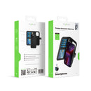 Rixus For iPhone 16 Pro Max Duo Magnetic Detachable Wallet Black