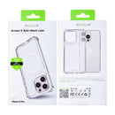 Rixus For iPhone 13 Pro Armor-X Anti Shock Case With MagSafe Transparent