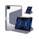 For iPad Pro 11" (2024) PU Leather Protective Case Lavender