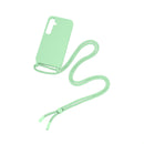 Rixus For Samsung Galaxy A55 5G A556B TPU Necklace Cord Cover Matcha
