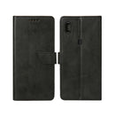 Rixus Bookcase For Samsung Galaxy A40 A405F Black