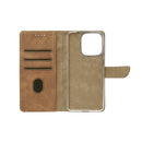 Rixus Bookcase For iPhone 16 Pro Max Light Brown