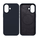 Rixus For iPhone 16 Soft TPU Phone Case With MagSafe Black