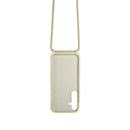 Rixus For Samsung Galaxy A25 5G A256B TPU Necklace Cord Cover Gold