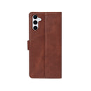 Rixus Bookcase For Samsung Galaxy S25 S931B Brown