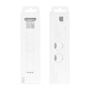 For Apple Watch 42mm, 44mm, 45mm, 49mm Silicone and Leather Band Dark Brown Retail Box