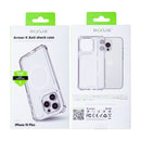 Rixus For iPhone 15 Plus Armor-X Anti Shock Case With MagSafe Transparent
