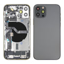 For iPhone 12 Pro Complete Housing incl. All Small Parts Without Battery & Back Camera (Graphite)