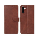 Rixus Bookcase For Samsung Galaxy A26 A266B Brown