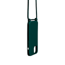 Rixus For iPhone 14 Pro TPU Necklace Cord Cover Dark Green