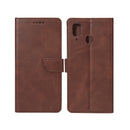 Rixus Bookcase For Samsung Galaxy A20e A202F Brown