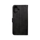 Rixus Bookcase For iPhone 16 Plus Black