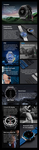 DTNO 1 DT Ultra Mate Smart Watch Silver/ Blue