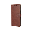Rixus Bookcase For Samsung Galaxy S25 Plus S936B Brown