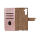 Rixus Bookcase For Samsung Galaxy S24 FE S721B Pink