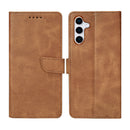 Rixus Bookcase For Samsung Galaxy S25 S931B Light Brown