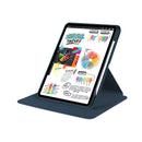 For iPad Pro 11" (2024) PU Leather Protective Case Dark Blue