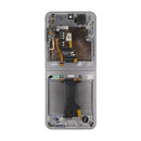 Samsung Galaxy Z Flip6 F741B Display And Digitizer With Frame Silver Shadow Service Pack