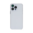 For iPhone 15 Pro Max Complete Housing Incl. All Small Parts Without Battery And Back Camera White Titanium