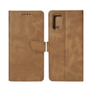 Rixus Bookcase For Samsung Galaxy S23 Ultra S918B Light Brown