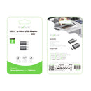 Rixus RXOTG04 USB-C To Micro OTG Adapter Space Gray (2-Pack)