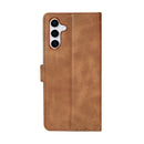 Rixus Bookcase For Samsung Galaxy S25 S931B Light Brown