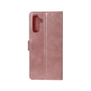 Rixus Bookcase For Samsung Galaxy S23 FE S711B Pink