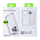 Rixus For iPhone 16 Pro Armor-X Anti Shock Case Transparent