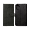 Rixus Bookcase For iPhone 16 Plus Black